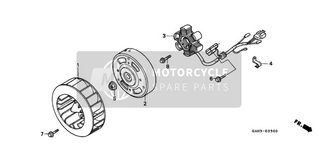 31110GW0013, Flywheel Comp. (Mitsuba), Honda, 0